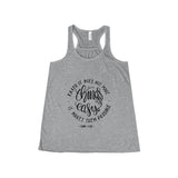 Women's Faith Makes It Possible Flowy Racerback Tank-Clothing-The Faith And Glory Company-Athletic Heather-XS-The Faith And Glory Company 