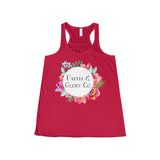 Women's Faith & Glory Co. Original Flowy Racerback Tank-Clothing-The Faith And Glory Company-Red-S-The Faith And Glory Company 