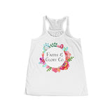 Women's Faith & Glory Co. Original Flowy Racerback Tank-Clothing-The Faith And Glory Company-White-XS-The Faith And Glory Company 