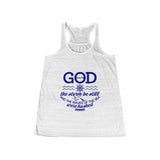 Women's Stormy Flowy Racerback Tank-Clothing-The Faith And Glory Company-White Marble-XS-The Faith And Glory Company 