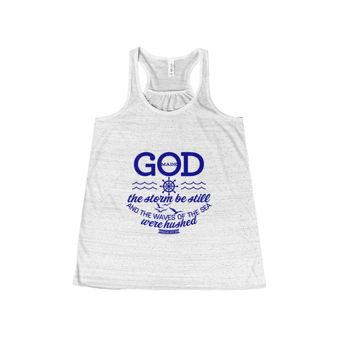 Women's Stormy Flowy Racerback Tank-Clothing-The Faith And Glory Company-White Marble-XS-The Faith And Glory Company 