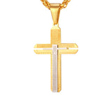 Men's Padre Nuestro (Lord's Prayer) Cruzar Necklace-Jewelry-The Faith And Glory Company-The Faith And Glory Company 