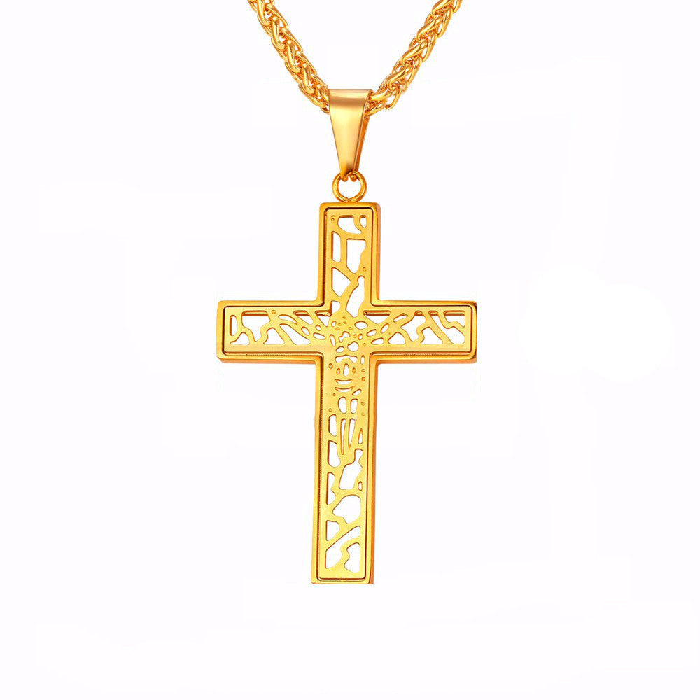 Visible Faith Crucifix Pendant Nekclace-Jewelry-The Faith And Glory Company-Gold Plated-The Faith And Glory Company 