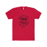 Men's Faith Makes It Possible Premium Fitted Short-Sleeve Crew Neck T-Shirt-Clothing-The Faith And Glory Company-Solid Red-XS-The Faith And Glory Company 