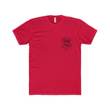 Men's Faith Makes It Possible Premium Fitted Short-Sleeve Crew Neck T-Shirt-Clothing-The Faith And Glory Company-Solid Red-XS-The Faith And Glory Company 