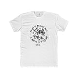 Men's Faith Makes It Possible Premium Fitted Short-Sleeve Crew Neck T-Shirt-Clothing-The Faith And Glory Company-Solid White-XS-The Faith And Glory Company 