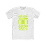 Men's Do Not Give Up Premium Fitted Short-Sleeve Crew Neck T-Shirt-Clothing-The Faith And Glory Company-Solid White-XS-The Faith And Glory Company 