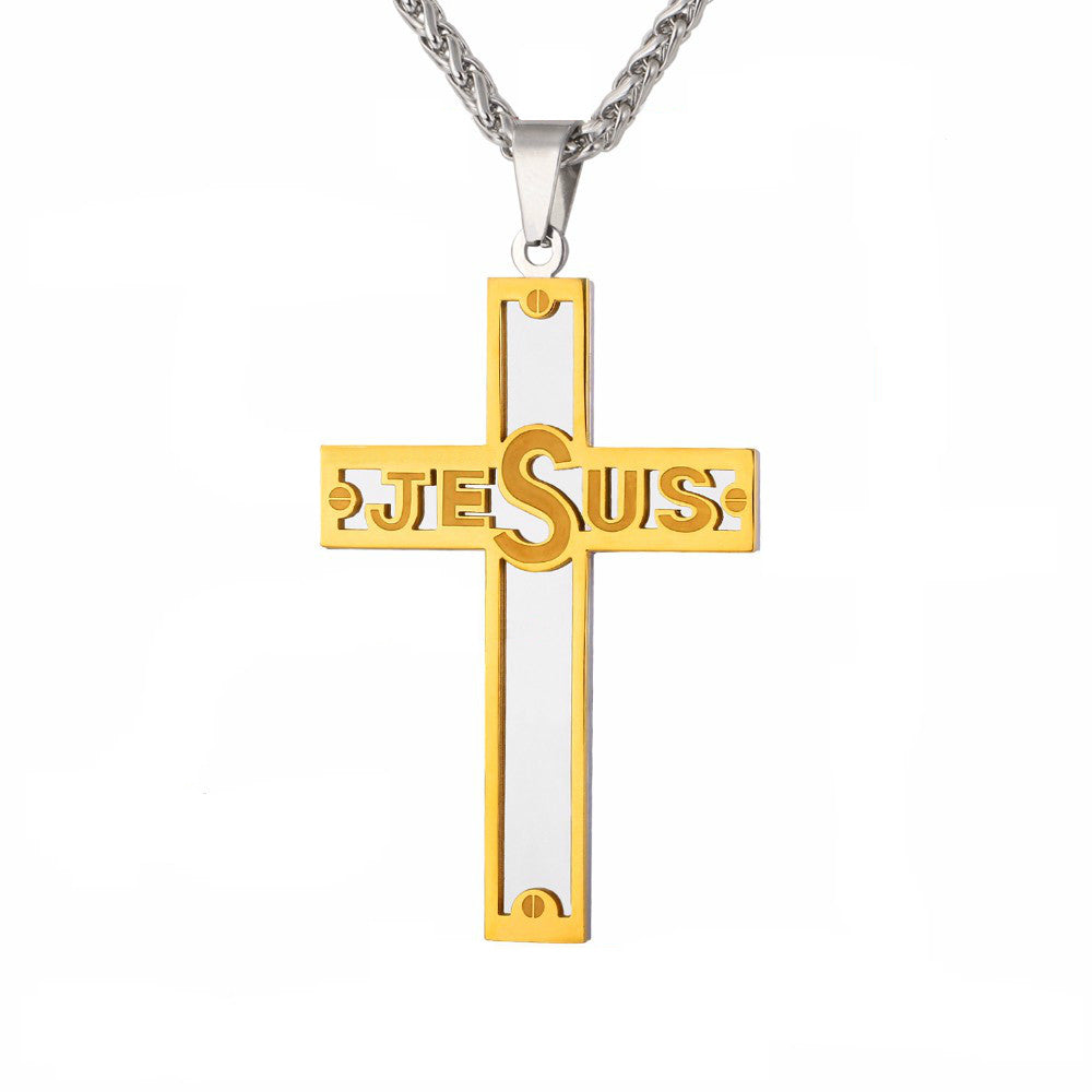 Jesus Cross Pendant Necklace-Jewelry-The Faith And Glory Company-The Faith And Glory Company 