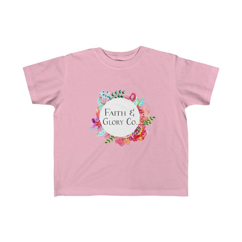 Toddler Original Faith & Glory Co. Fine Jersey Tee-Clothing-The Faith And Glory Company-6T-Pink-The Faith And Glory Company 