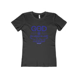 Women's Stormy Boyfriend Tee-T-Shirt-The Faith And Glory Company-Solid Black-S-The Faith And Glory Company 