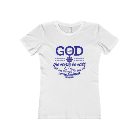 Women's Stormy Boyfriend Tee-T-Shirt-The Faith And Glory Company-Solid White-S-The Faith And Glory Company 