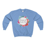 Women's Faith & Glory Co. Original Crewneck Sweatshirt-Clothing-The Faith And Glory Company-Carolina Blue-S-The Faith And Glory Company 