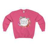 Women's Faith & Glory Co. Original Crewneck Sweatshirt-Clothing-The Faith And Glory Company-Safety Pink-S-The Faith And Glory Company 