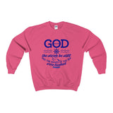 Women's Stormy Adult Crewneck Sweatshirt-Clothing-The Faith And Glory Company-Safety Pink-S-The Faith And Glory Company 