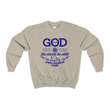 Women's Stormy Adult Crewneck Sweatshirt-Clothing-The Faith And Glory Company-Sand-S-The Faith And Glory Company 