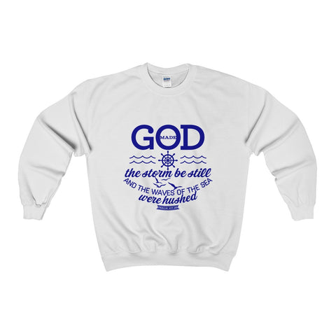 Stormy Adult Crewneck Sweatshirt-Clothing-The Faith And Glory Company-Sport Grey-S-The Faith And Glory Company 