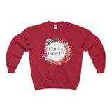 Women's Faith & Glory Co. Original Crewneck Sweatshirt-Clothing-The Faith And Glory Company-Cardinal Red-S-The Faith And Glory Company 