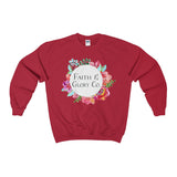 Faith & Glory Co. Original Crewneck Sweatshirt-Clothing-The Faith And Glory Company-Cardinal Red-S-The Faith And Glory Company 