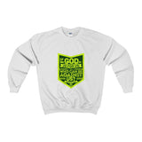 Who Can Be Against Us Adult Crewneck Sweatshirt-Clothing-The Faith And Glory Company-White-XL-The Faith And Glory Company 