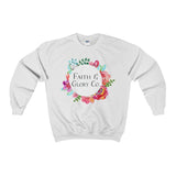 Faith & Glory Co. Original Crewneck Sweatshirt-Clothing-The Faith And Glory Company-White-XL-The Faith And Glory Company 