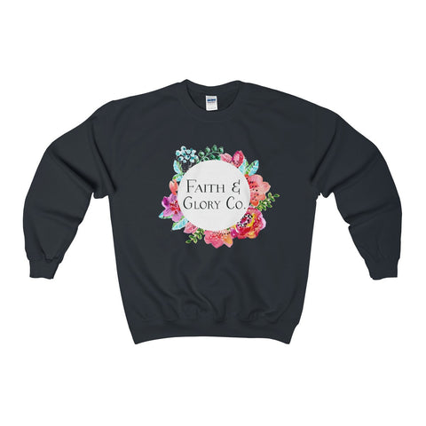 Women's Faith & Glory Co. Original Crewneck Sweatshirt-Clothing-The Faith And Glory Company-Black-XXXXL-The Faith And Glory Company 