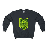 Who Can Be Against Us Adult Crewneck Sweatshirt-Clothing-The Faith And Glory Company-Black-XXXXL-The Faith And Glory Company 