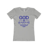 Women's Stormy Boyfriend Tee-T-Shirt-The Faith And Glory Company-90/10 Heather Gray-S-The Faith And Glory Company 