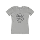 Women's Faith Makes It Possible Boyfriend Tee-T-Shirt-The Faith And Glory Company-90/10 Heather Gray-S-The Faith And Glory Company 