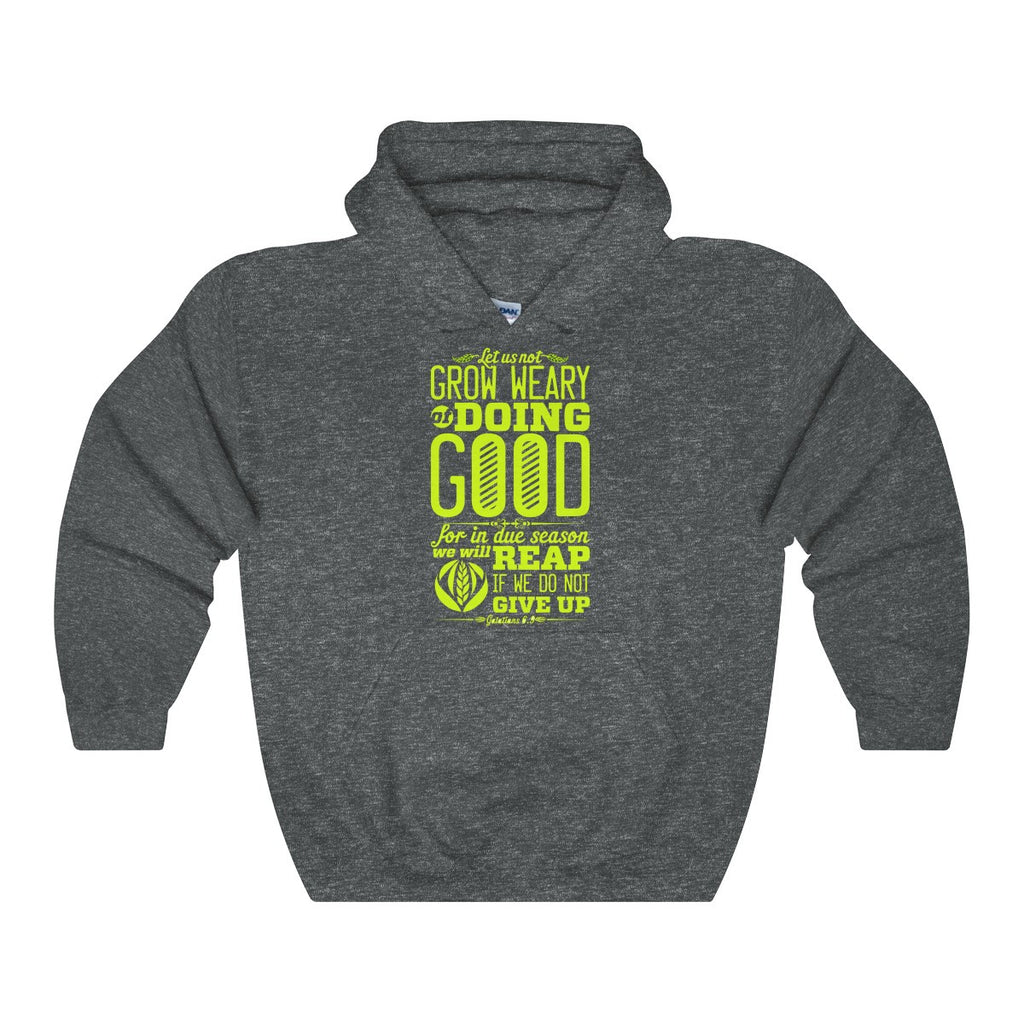 Do Not Give Up Hoodie-Clothing-The Faith And Glory Company-Dark Heather-S-The Faith And Glory Company 