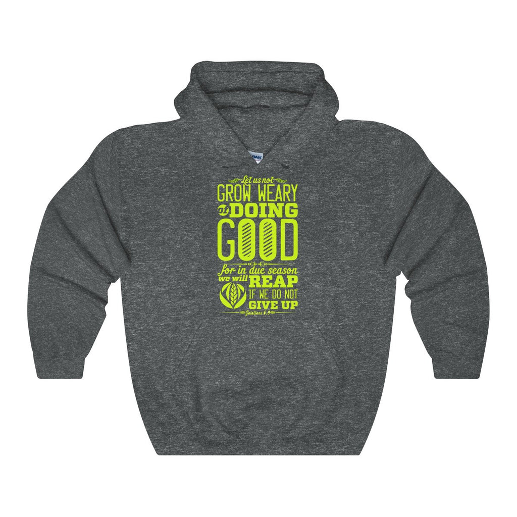 Women's Do Not Give Up Hoodie-Clothing-The Faith And Glory Company-Dark Heather-S-The Faith And Glory Company 