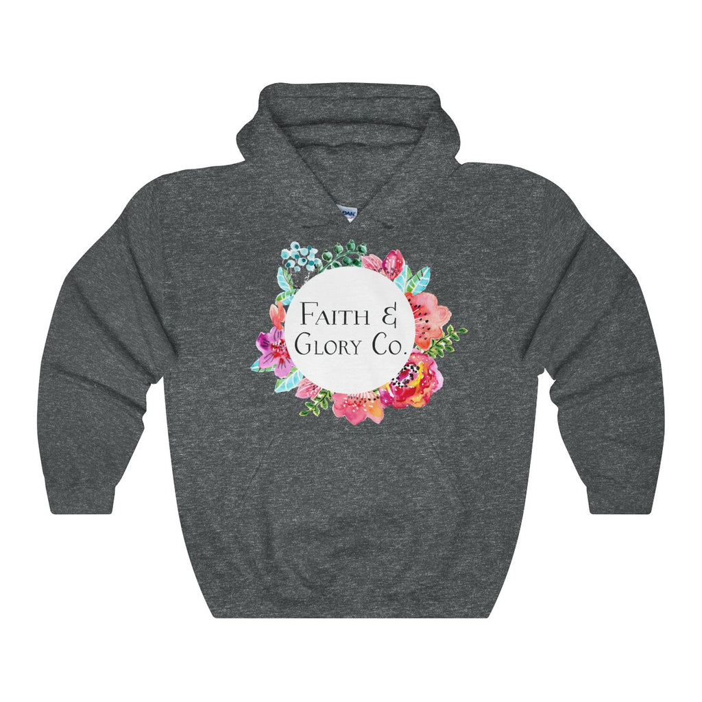 Women's Original Faith & Glory Co. Hoodie-Clothing-The Faith And Glory Company-Dark Heather-S-The Faith And Glory Company 