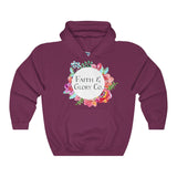 Women's Original Faith & Glory Co. Hoodie-Clothing-The Faith And Glory Company-Maroon-S-The Faith And Glory Company 