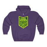 Women's Who Can Be Against Us Hoodie-Clothing-The Faith And Glory Company-Purple-S-The Faith And Glory Company 