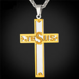 Jesus Cross Pendant Necklace-Jewelry-The Faith And Glory Company-The Faith And Glory Company 