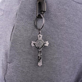 Latin Prayer Crucifix Keychain-Jewelry-The Faith And Glory Company-The Faith And Glory Company 