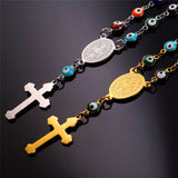 Colorful Nazar Boncuk Rosary Bracelet-Jewelry-The Faith And Glory Company-The Faith And Glory Company 