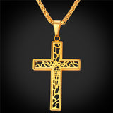 Visible Faith Crucifix Pendant Nekclace-Jewelry-The Faith And Glory Company-The Faith And Glory Company 