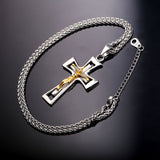 Men's Classic Crucifix Pendant Necklace-Jewelry-The Faith And Glory Company-The Faith And Glory Company 