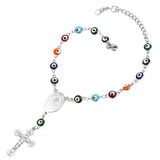 Colorful Nazar Boncuk Rosary Bracelet-Jewelry-The Faith And Glory Company-Stainless Steel-The Faith And Glory Company 