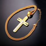 Men's Padre Nuestro (Lord's Prayer) Cruzar Necklace-Jewelry-The Faith And Glory Company-The Faith And Glory Company 