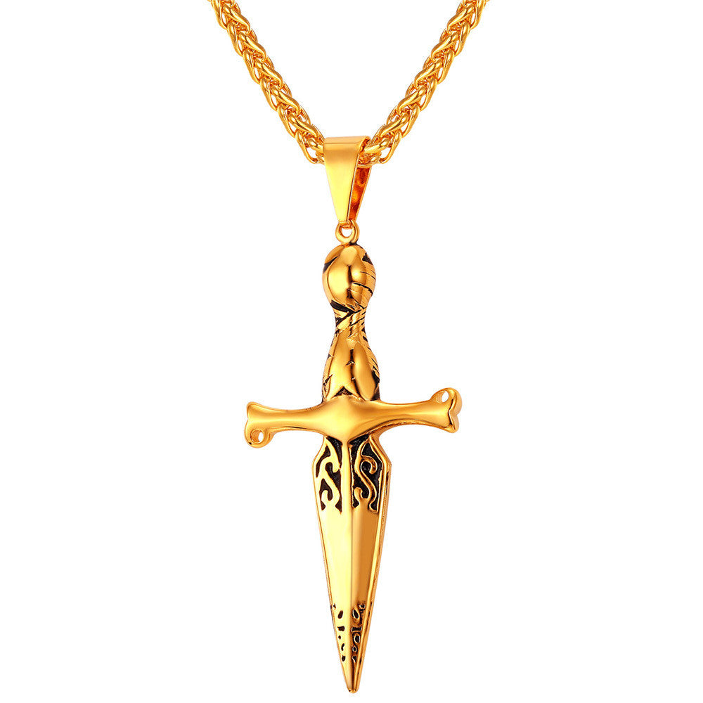 Cross of Saint James Pendant Necklace-Jewelry-The Faith And Glory Company-Gold Plated-The Faith And Glory Company 