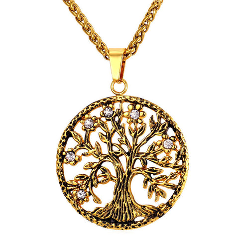 Tree of Life Pendant Necklace-Jewelry-The Faith And Glory Company-Gold Plated-The Faith And Glory Company 