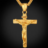 Men's Nazarenus Cross Pendant Necklace-Jewelry-The Faith And Glory Company-Gold Plated-The Faith And Glory Company 