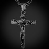 Men's Nazarenus Cross Pendant Necklace-Jewelry-The Faith And Glory Company-Gun Metal-The Faith And Glory Company 