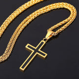 Men's Divine Cross Pendant Necklace-Jewelry-The Faith And Glory Company-The Faith And Glory Company 