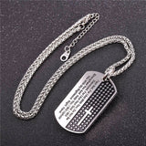 Men's Fear Not Dog Tag Necklace-Jewelry-The Faith And Glory Company-The Faith And Glory Company 