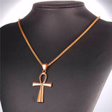 Ankh Cross Pendant Necklace-Jewelry-The Faith And Glory Company-The Faith And Glory Company 