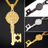 The Key to Conviction Saint Benedict Pendant Necklace-Jewelry-The Faith And Glory Company-The Faith And Glory Company 