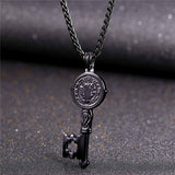 The Key to Conviction Saint Benedict Pendant Necklace-Jewelry-The Faith And Glory Company-Gun Metal-The Faith And Glory Company 