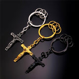 Classic Crucifix Keychain-Jewelry-The Faith And Glory Company-The Faith And Glory Company 